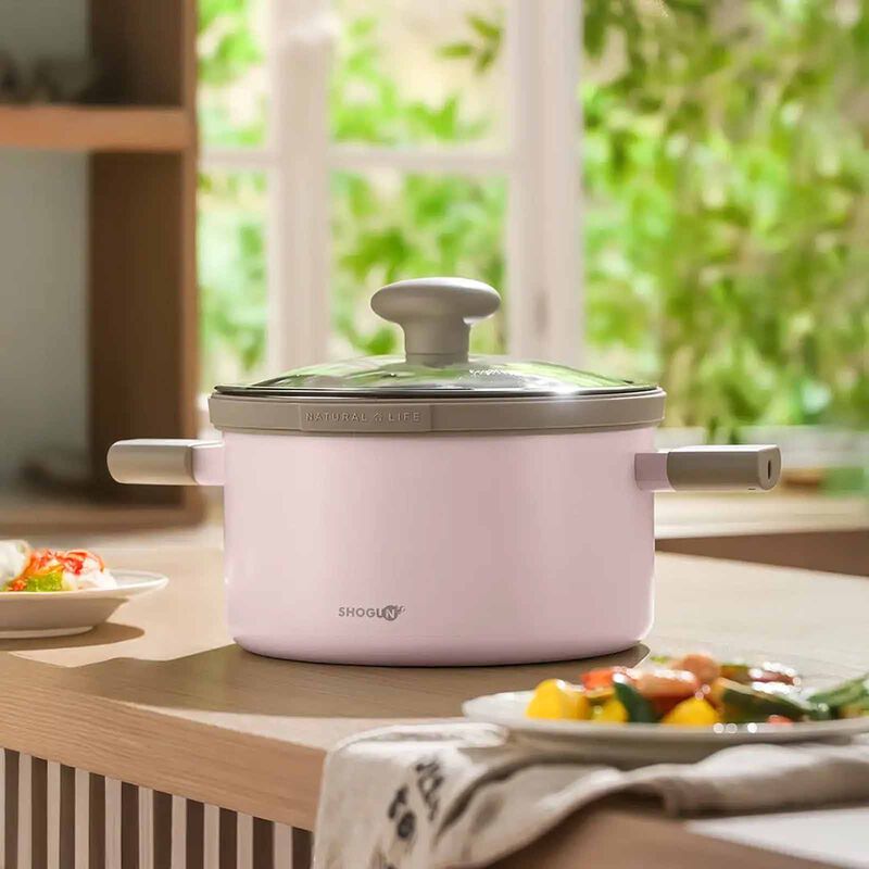 LA GOURMET Shogun Omni Gourmet 20cm Pink Multi-function Ceramic Cookware Set LGSNOI434104-image 8