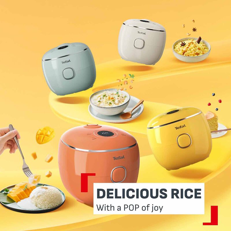 TEFAL Pop Fuzzy Logic Rice Cooker (0.7l) - Terracotta RK535T-image 8