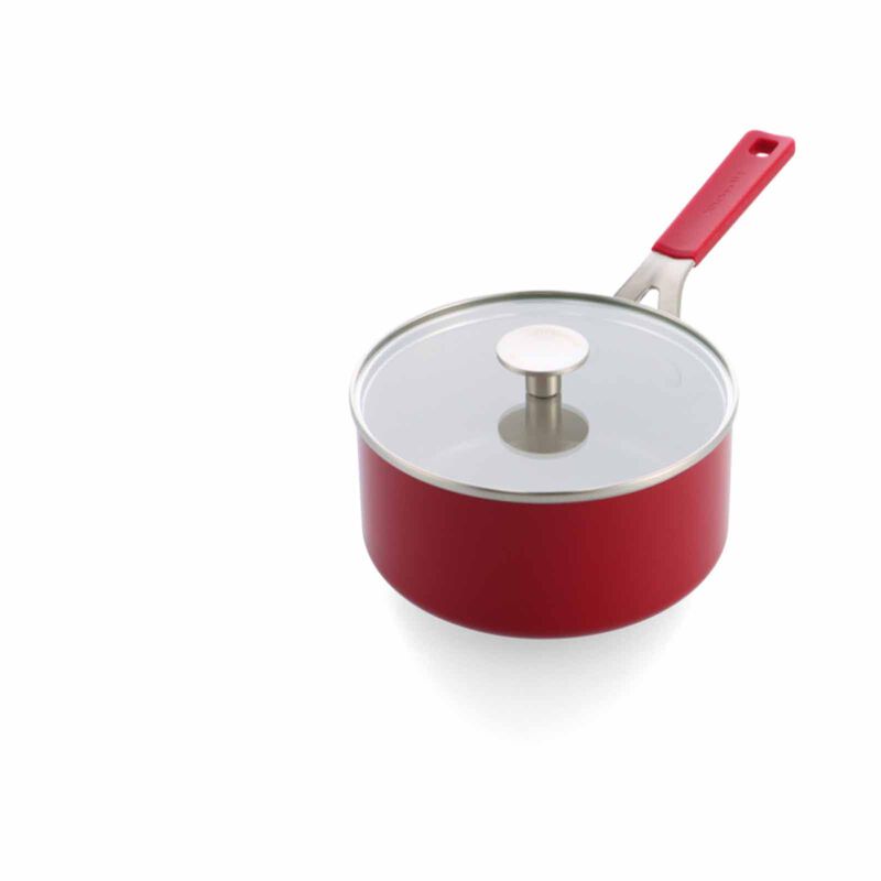 KITCHENAID Aluminium 9g 16cm Covered Saucepan - Empire Red KAAM069770-image null
