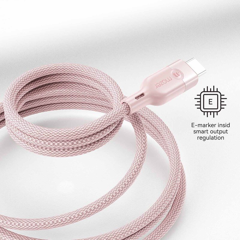MAZER Infinitelink Cobra2 Magnetic 1.25m/240w Fast Charging Cable-pink M-COBRA20-PK-image 8