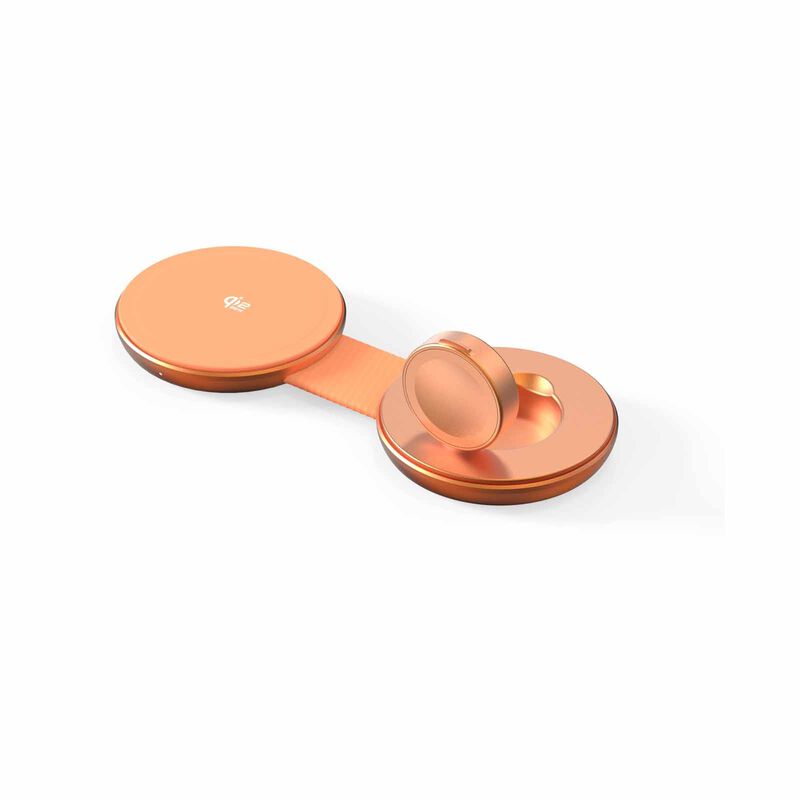MAZER Magpad Duo2, 2in1 Qi2.2 25w+apple Watch Foldable Wireless Charging Pad-sunsetgold M-MAGPADDUO2-SG-image 6