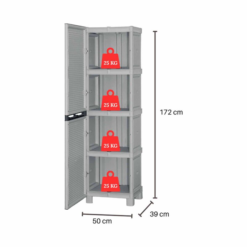ARTPLAST Linea Concert Slim Tall Utility Cabinet 50x39x172cm CONCERT-image 4