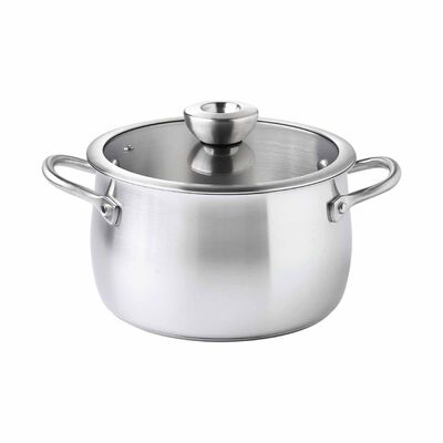 MEYER White Steel Stainless Steel 20cm/3.8l Covered Stockpot 71503