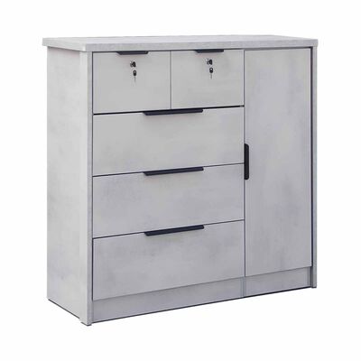 SMARTBOX Chest Of Drawer (solid Plywood) NORDIC GREY
