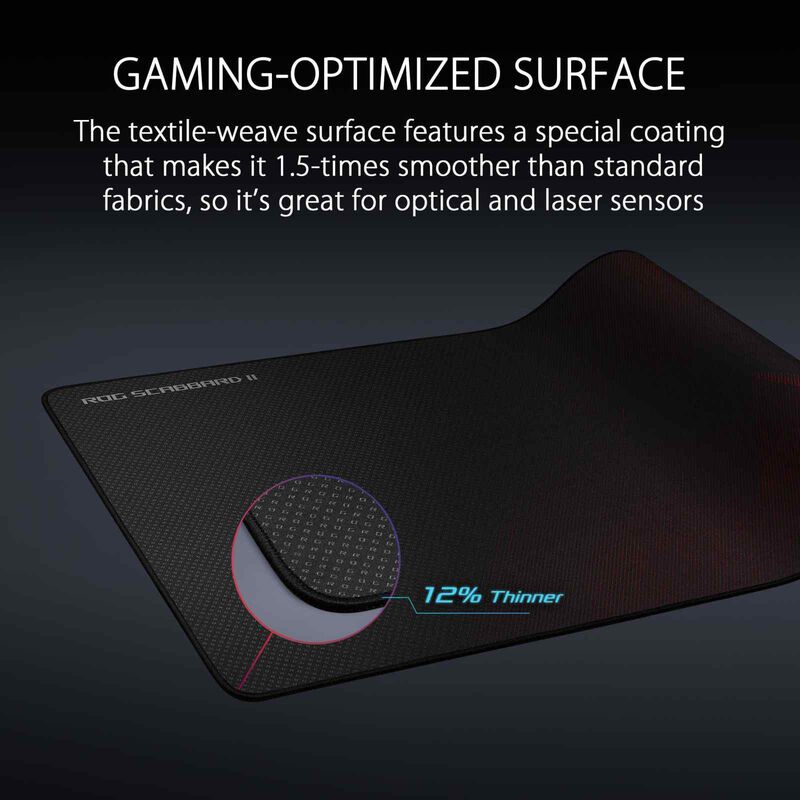 ASUS Rog Scabbard Ii Medium Gaming Mousemat ROG SCABBARD II MEDIUM-image 3
