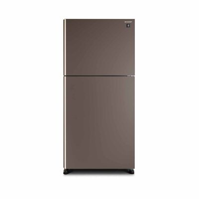 SHARP 2 Door Top Mount Fridge - Matte Brown (563l) SJ-PG55A-BR