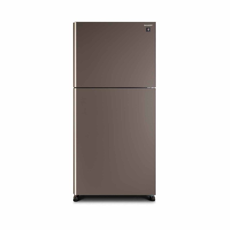 SHARP 2 Door Top Mount Fridge - Matte Brown (563l) SJ-PG55A-BR-image 1