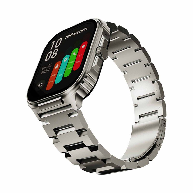 HIFUTURE Ultra3 Pro - Silver Bluetooth Smartwatch With Heart Rate Function HSSW7SL-image 6