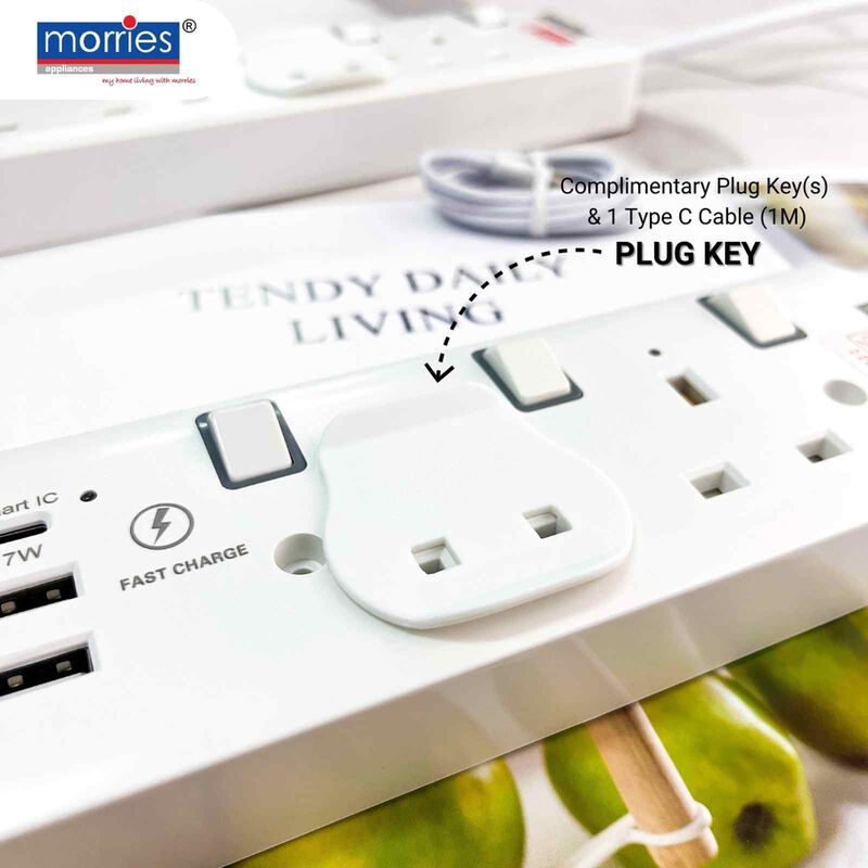 MORRIES 4 Way (3m) Extension Cord MS4W2U1C/3M-image 2