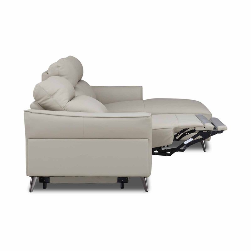 GERBRSI L Shaped Recliner (hl) Right Cat A Grey Half Leather Sofa FAYE-image 11