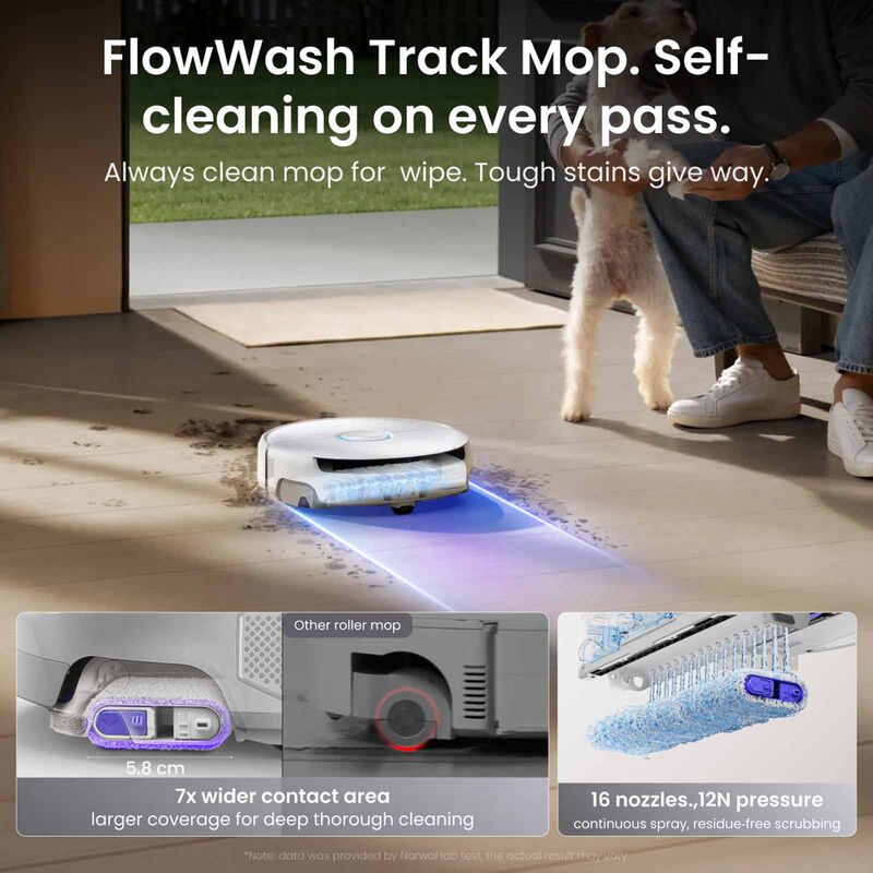 NARWAL Freo 20 Egde Robot Vacuum & Mop - White Uk YJCC041-image 4