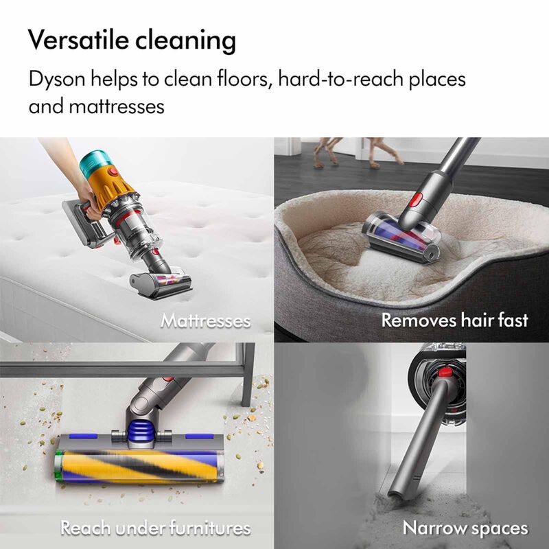 DYSON V12 Detect Slim Submarine (hepa) Wet And Dry Vacuum Cleaner (yellow/nickel) (626452-01) SV46V12S-DTSLIM SUBMARINE HEPA-image 6
