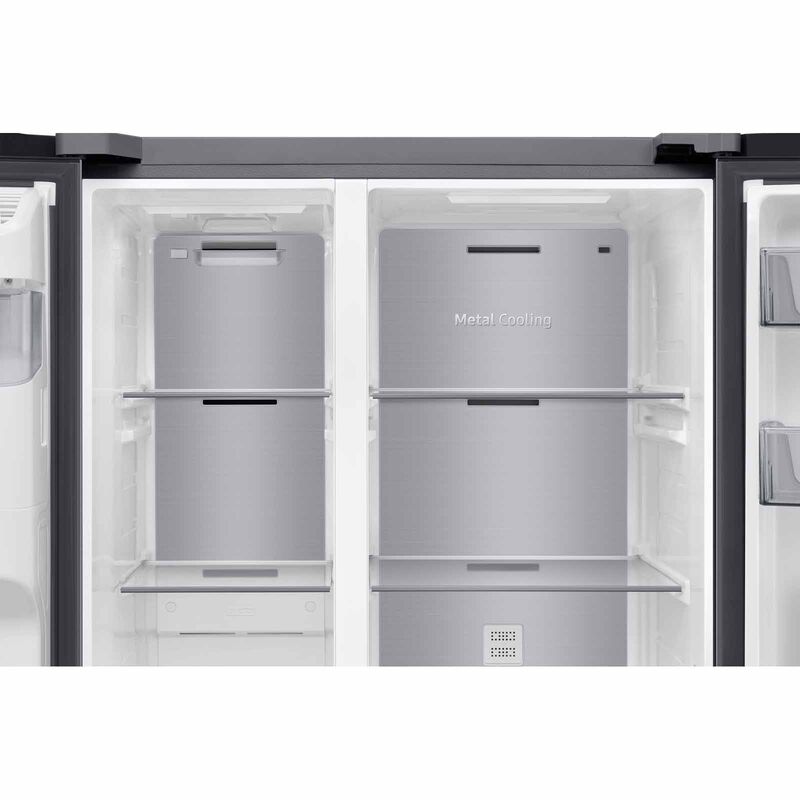 SAMSUNG Side By Side Fridge (635l) - Matt Doi Metal RS70H65K3TSS-image 7