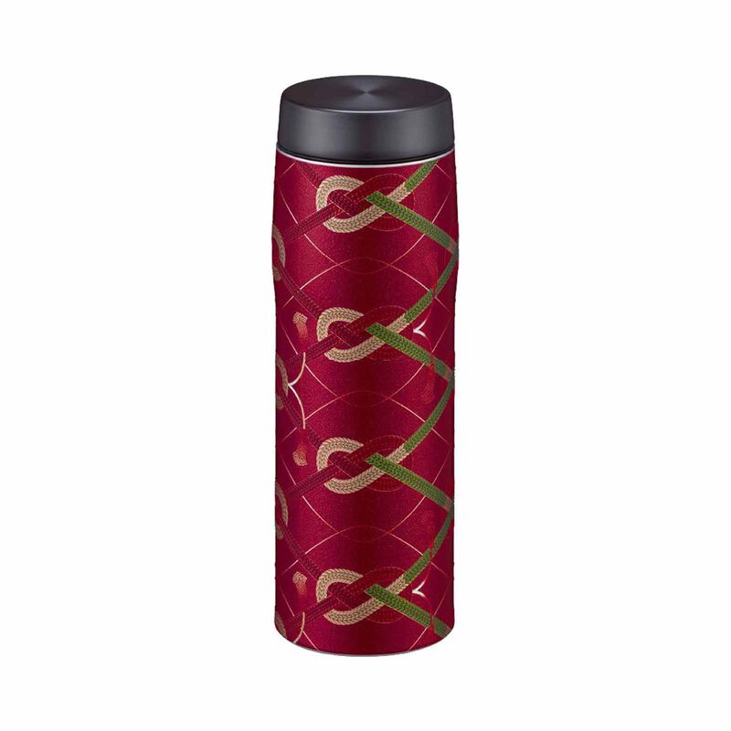 TIGER 480ml Stainless Bottle (red) + Wooden Box (kumihimo) Special Edition MJX-A483 (RK)-image 1