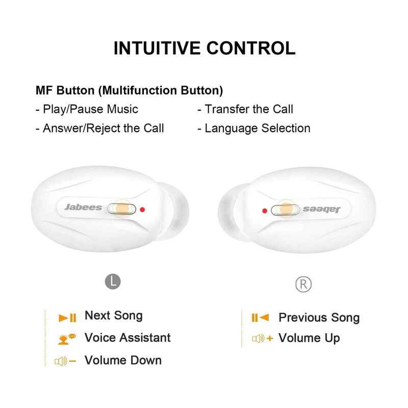 JABEES True Wireless Earbuds BEEING (WHITE)-image 4