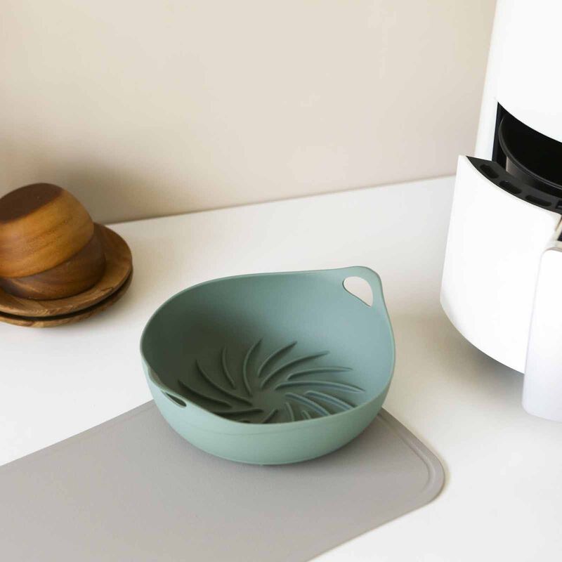 DAILYLIKE Bonbon Silicone Airfryer Bowl Green-image 3