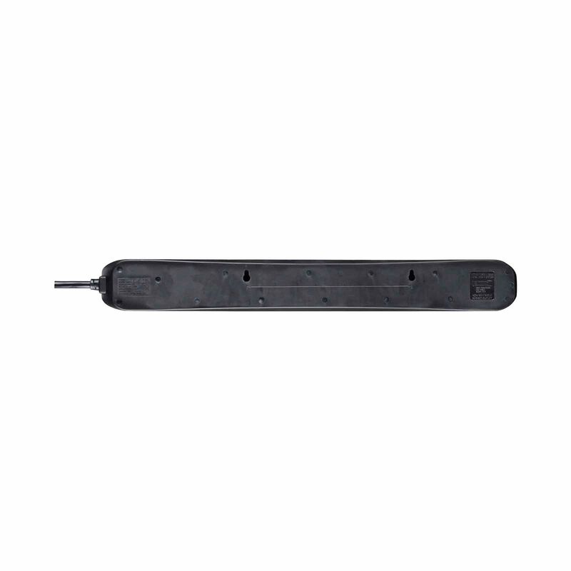 MASTERPLUG 13a 6 Gang Individual Sw, 2m Bk SWC62NB-image 3