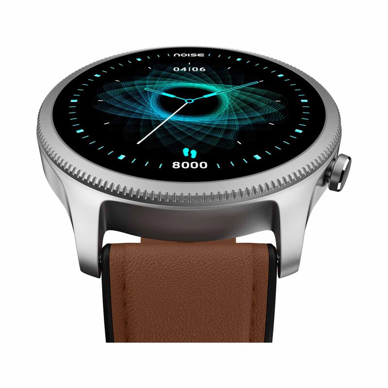 NOISE Noisefit Halo Smartwatch - Vintage Brown WRB-SW-HALO-LTHR-BRN_SLVR-image 2