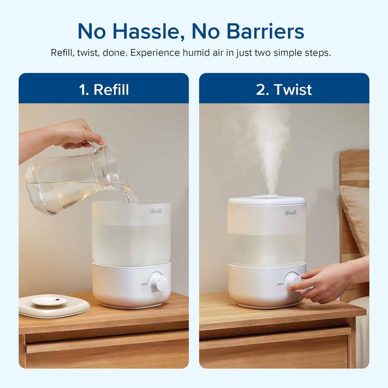 LEVOIT Classic 160 Ultrasonic Cool Mist Humidifier LV-HUMC160WH-UK-image 6