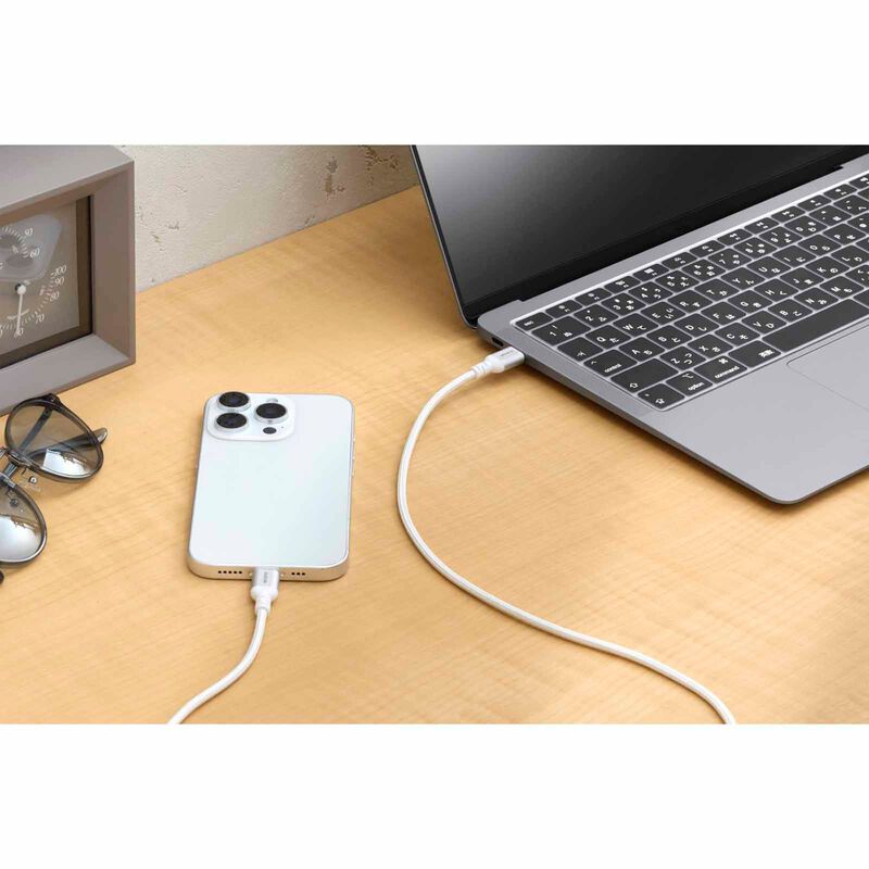 ELECOM Usb C-c Cable 100w 2m MPA-CCASAN20WH-image 3