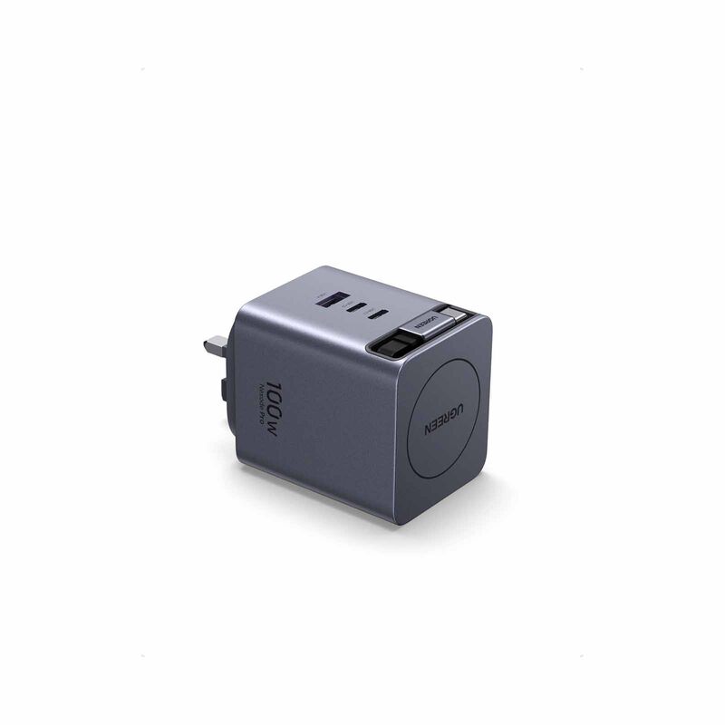 UGREEN X616_65829 100w Gan Charger With Retractable 0.7m Cable (3c1a) 65829-image 1