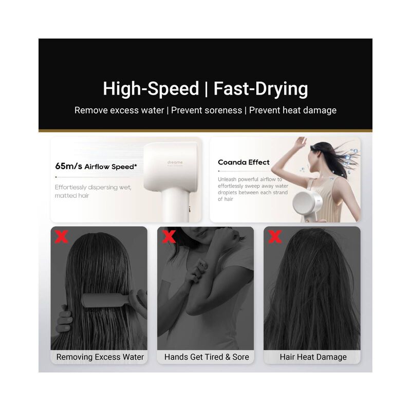 DREAME High-speed Hair Dryer (1600w) - Purple HAIR GLEAM-image 6