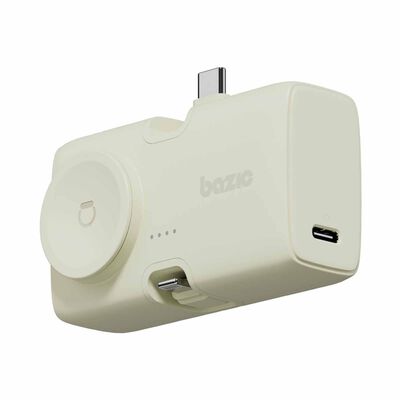 ENERGEA 2 In 1 5000mah Foldable Usb-c/lightning Pin Powerbank With Apple Watch Charger Pistachio GPW-KODA-GRN BAZIC GOPOWER KODA