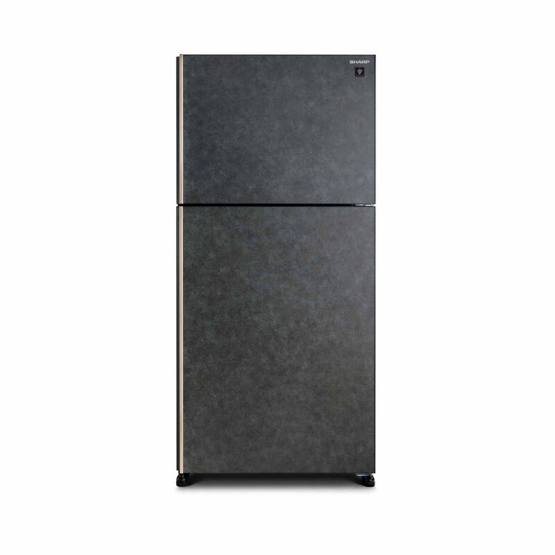 SHARP 2 Door Top Mount Fridge - Slate (607l) SJ-PG60A-G-image 1