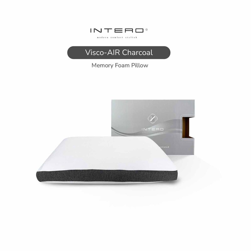 INTERO Charcoal-infused Memory Foam Pillow - Firm-comfort - Oe VISCO-AIR PREMIUM-image 1