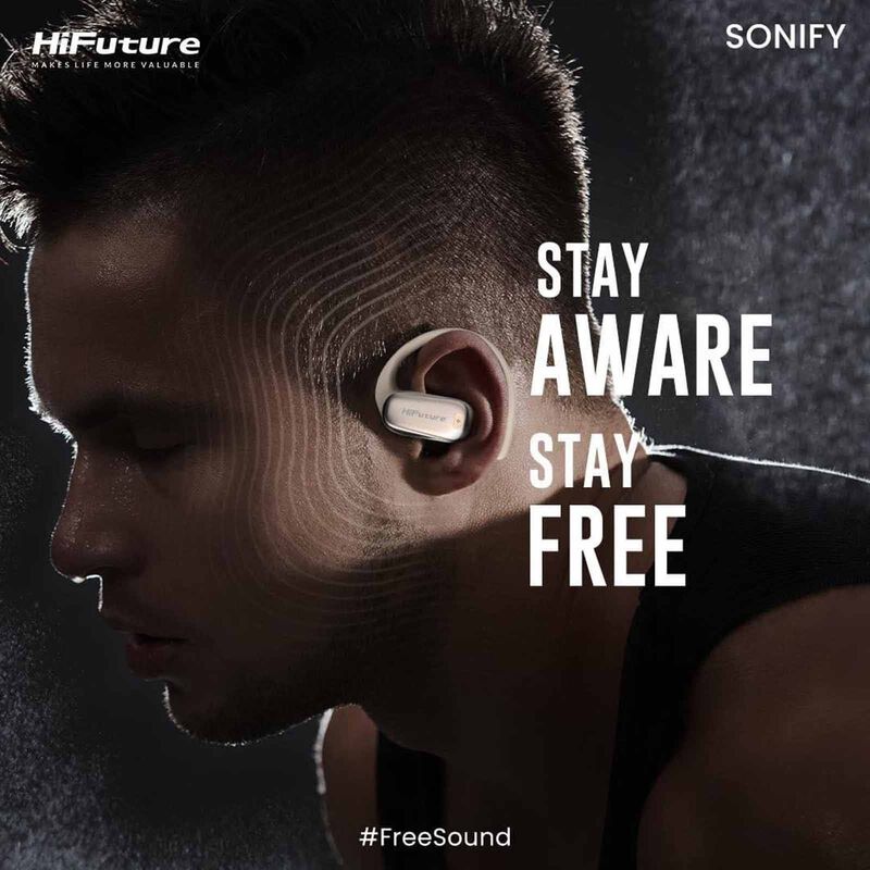 HIFUTURE Sonify Open Earbuds Gold 6972576182074-image 3