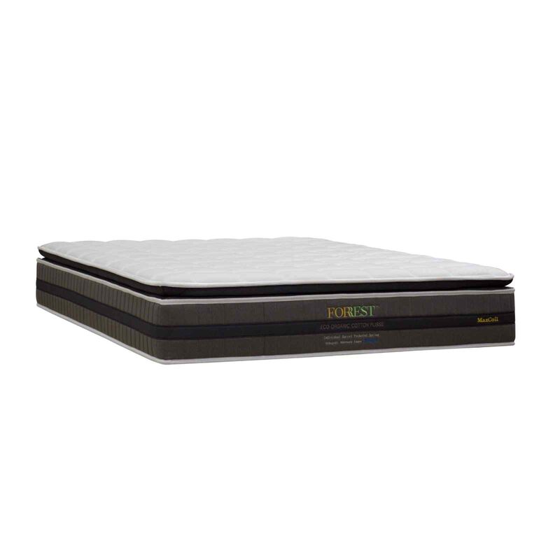 MAXCOIL Single Size Mattress ECO ORGANIC COTTON PLISSE-image 2