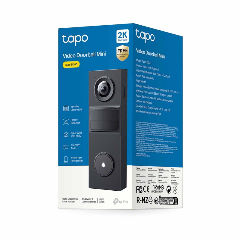 TP LINK Smart Video Doorbell Mini TAPO D205-image 7