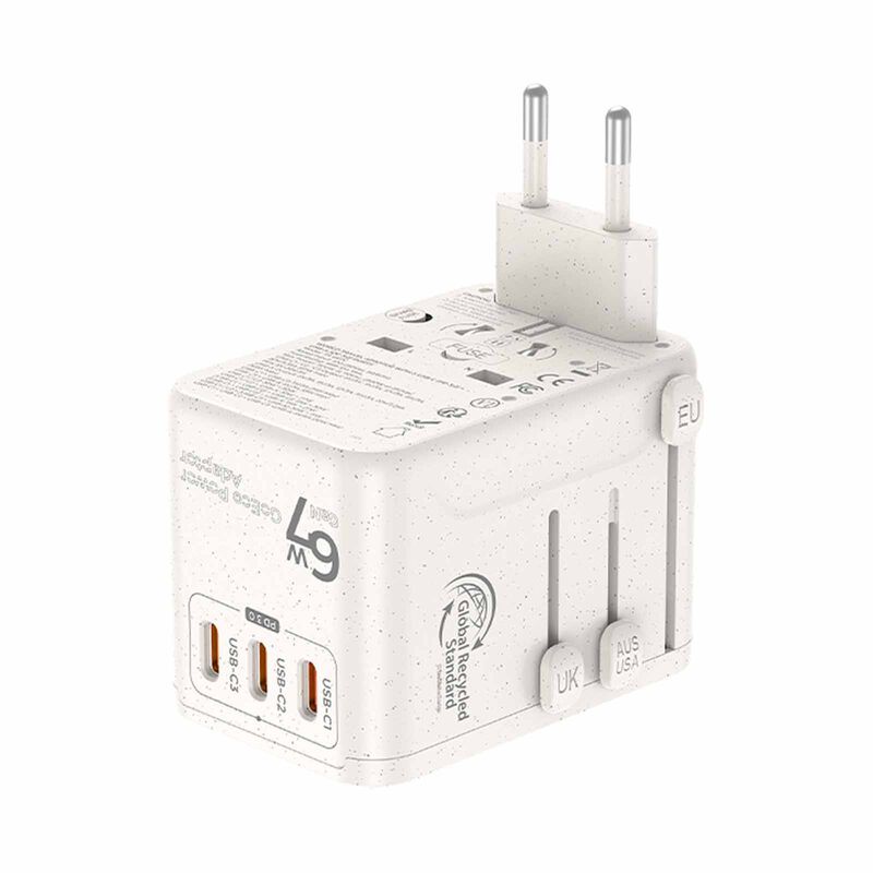 SOUNDTEOH World Travel Adaptor With Gan Pd67watts Usb Quick Charger TA-667C-image 6