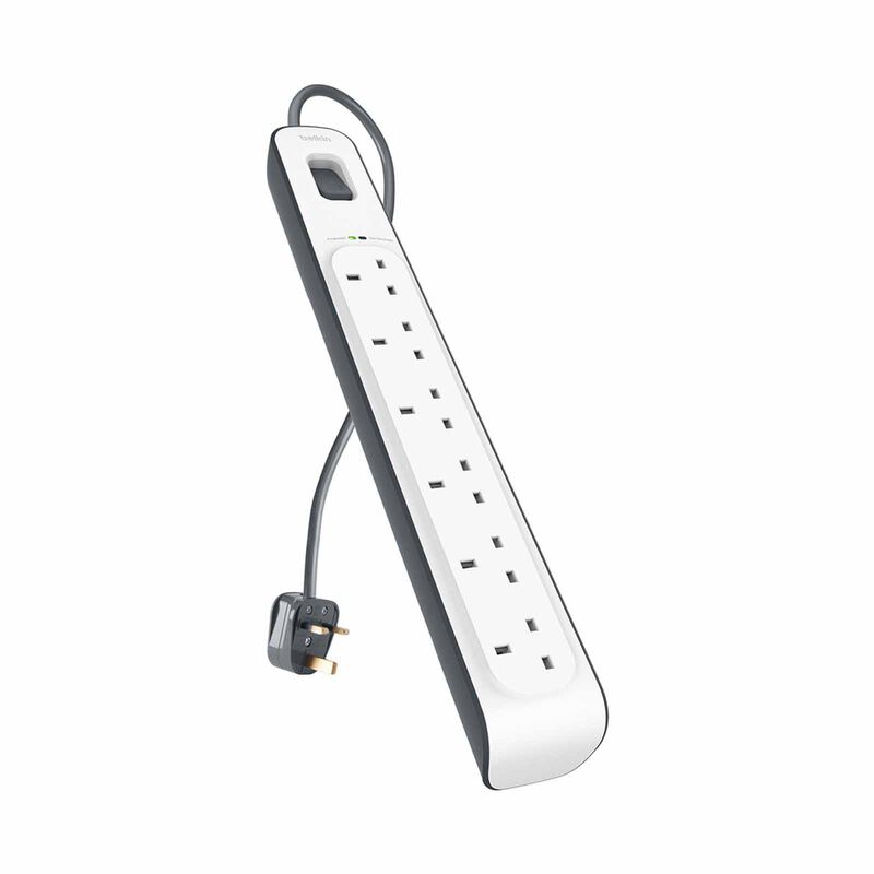 BELKIN 6 Outlet 2m Surge Protection Strip BSV603AF2M-MY-image 2