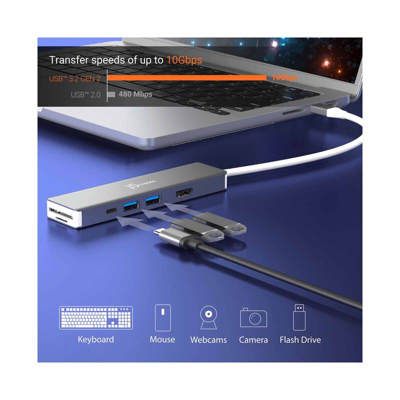 J5CREATE 4k Elite Usb-c Multi-adapter JCD390-image 7