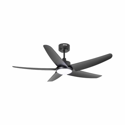 GLOXON 52 In Ceiling Fan With Light- Black CF5103 LR BLACK