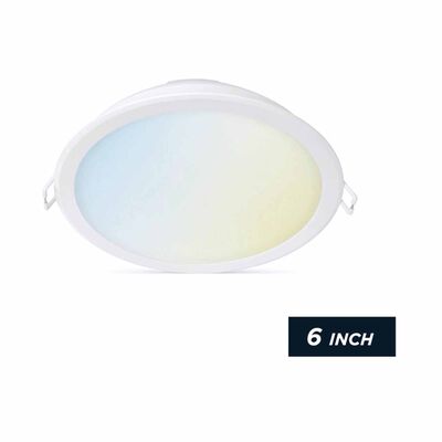 WIZ 6 Inch (17w) Recessed Downlight 150mm Rd White 929002647517