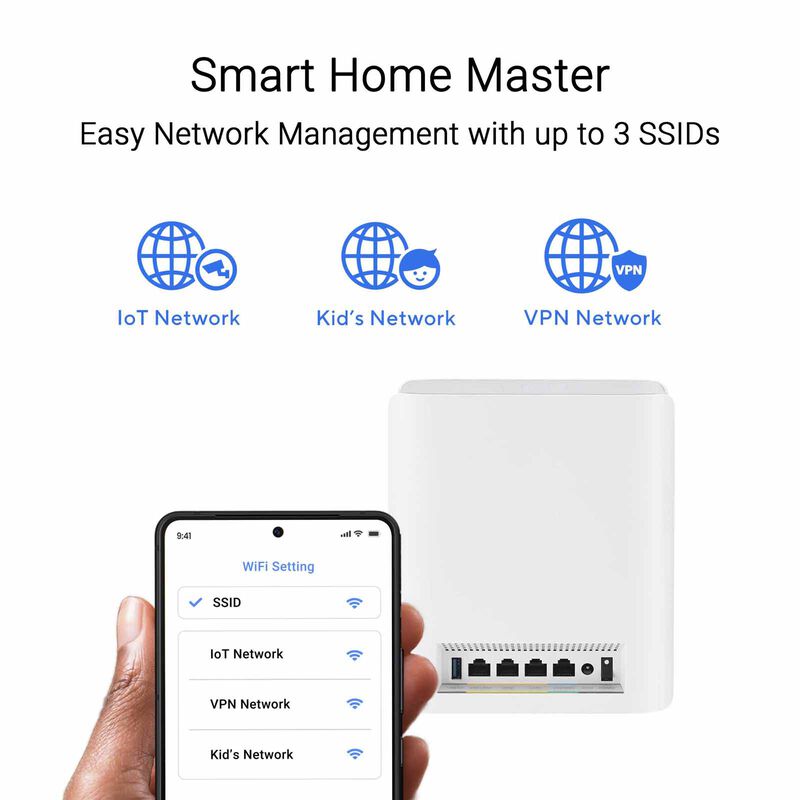 ASUS Zenwifi Be14000 Wifi 7 Mesh System (1 Pack) BT8 (W-1-PK)-image 9