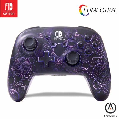 POWERA Enhanced Wireless Controller For Nintendo Switch With Lumectra - Galactic Vortex NSGP0349-01