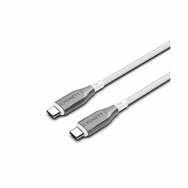 CYGNETT Armoured Usb-c To Usb-c (usb 2.0) Cable - White 2m CY4677PCTYC-image 1