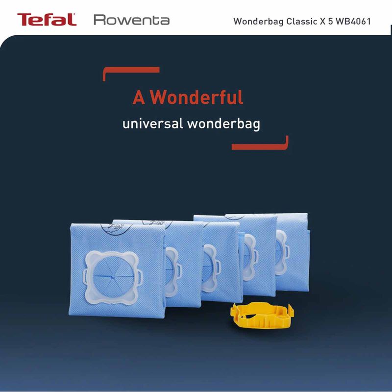 ROWENTA Wonder Bag Classic X 5 For Vacuum Cleaner WB4061-image 2