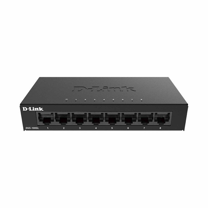 DLINK 8 Port Gigabit Metal Unmanaged Desktop Switch DGS-108GL-image 1