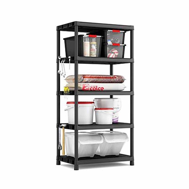 KETER Shelf Plus Xl / 5 Plastic Shelving With Tools Holder (exclude Installation) D-KS-20-9505-image 3