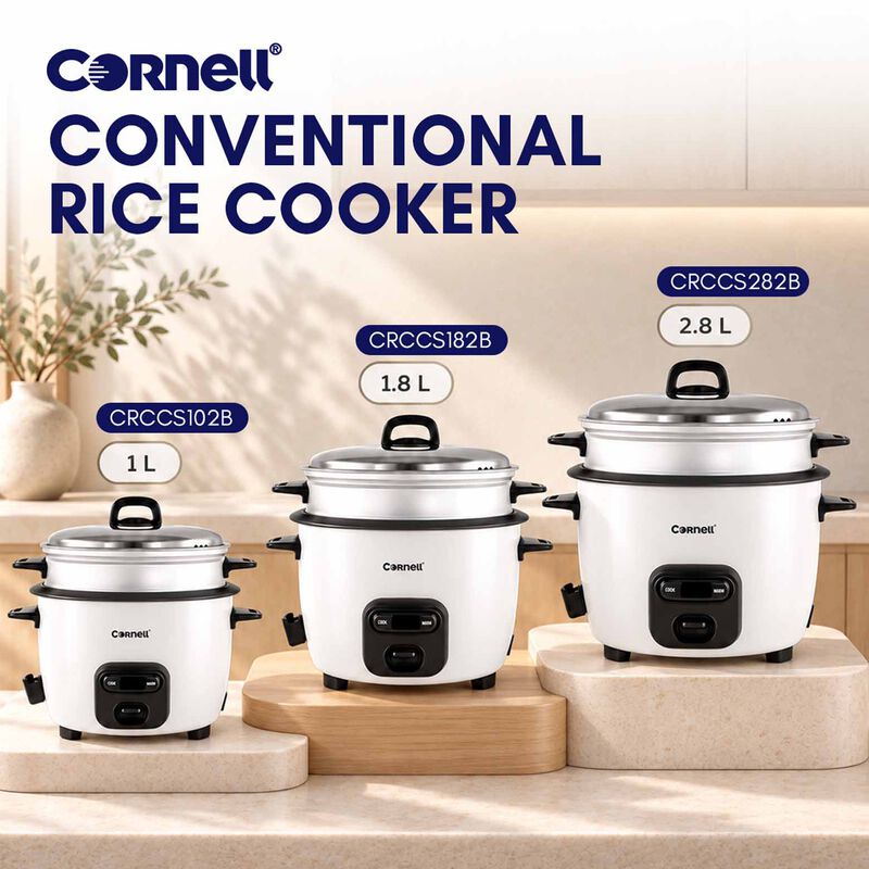 CORNELL Conventional Rice Cooker (2.8l) CRCCS282B-image 6