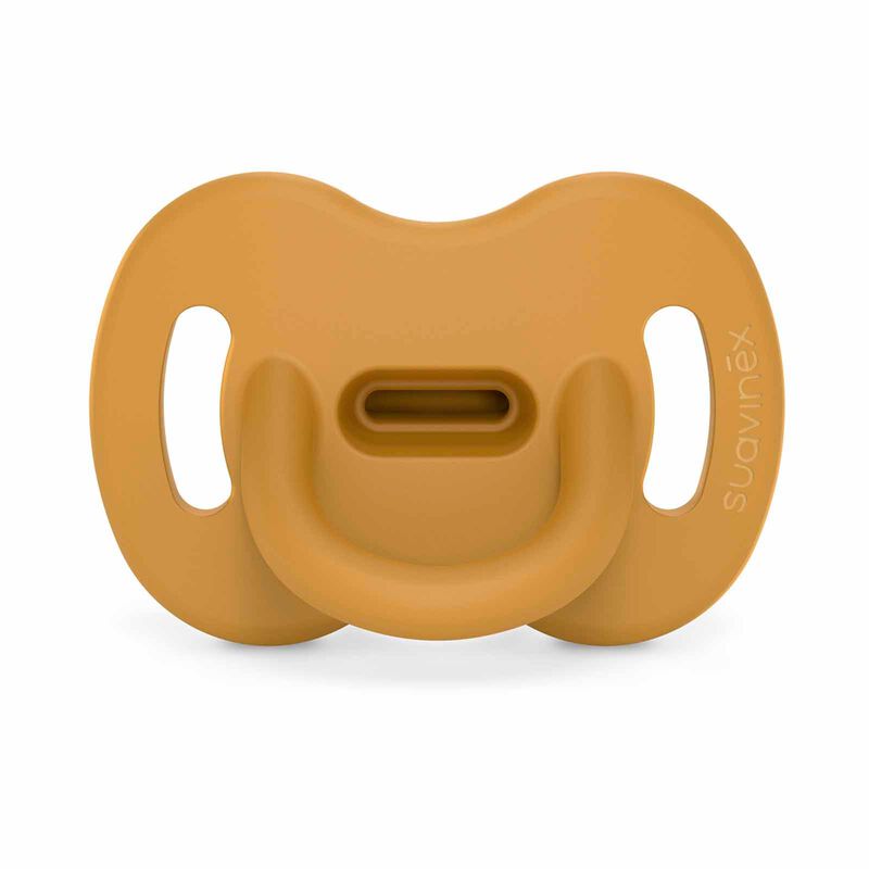 SUAVINEX All Silicone Soother With Sx Pro Physiological Teat 6-18m - Colour Essence Mustard (online) SMOOTHIE ULTRA LIGHT-image 1