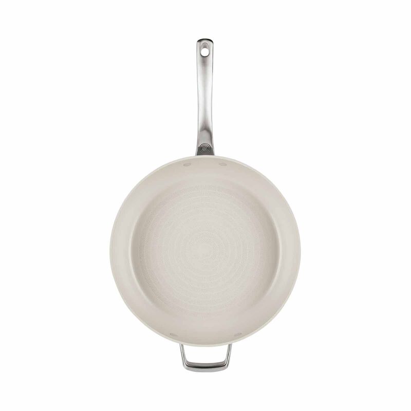 CIRCULON Halo With Laserdefense Ceramic Nonstick 30.4cm Frypan With Helper Handle - Pearl White 16153-image 3