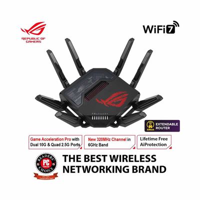 ASUS Rog Gt-be98 Quad Band Wifi 7 Be25000 Gaming Router GT-BE98
