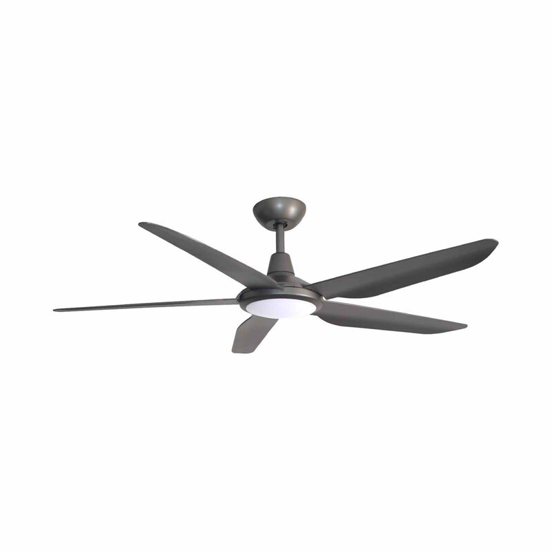 MISTRAL 56 In Dc Ceiling Fan With 24 W Led And Wifi- Gun Metal (5 Blade) CYCLONE56-GM-image 1