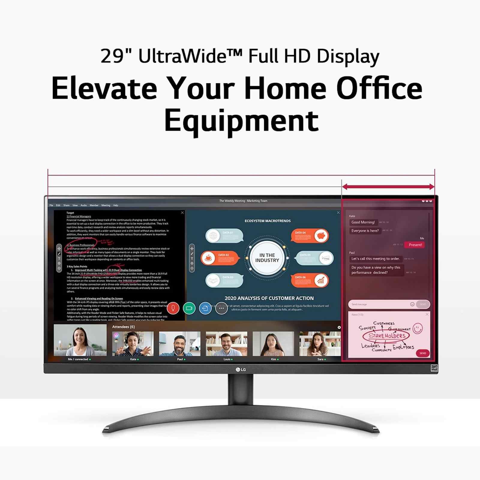 Shop LG 29 In Fhd Ips Ultrawide Monitor 29WP500-B in Singapore