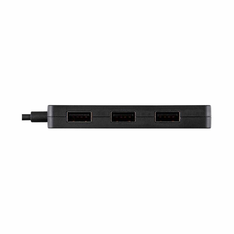 ELECOM Usb C/a 4ports 2.0 Hub Blk U2H-CA4003BBK-image 4